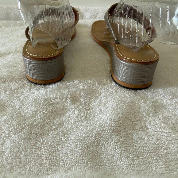 JUNO Leather Embellished Seahorse Wedge Mimi 9 - Picture 4 of 5